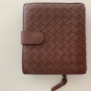 Bottega Veneta brown intrecciato wallet